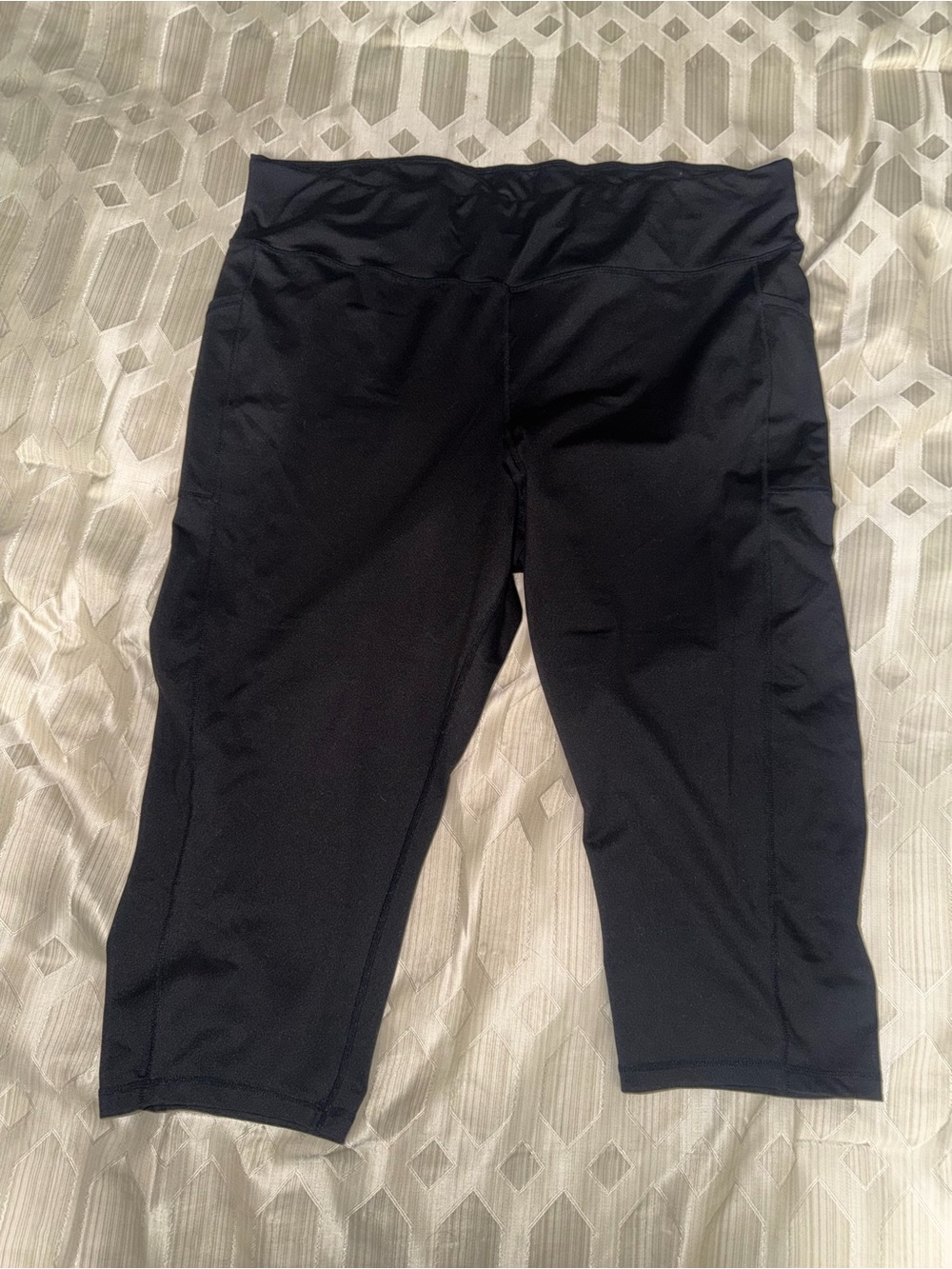 Ideology Black Capri Leggings with Wide Waistband